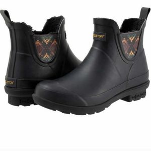 Pendleton Ladies' Chelsea Patterned Rainboot; new in box